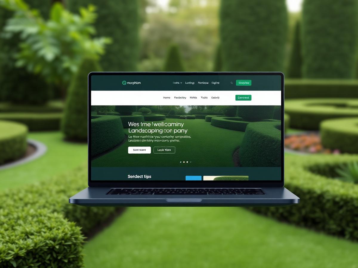 Landscaping company website design
