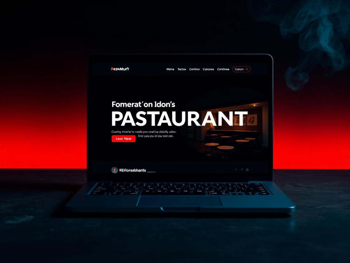 Restaurant landing page design